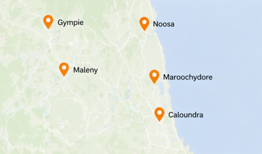 Service area map